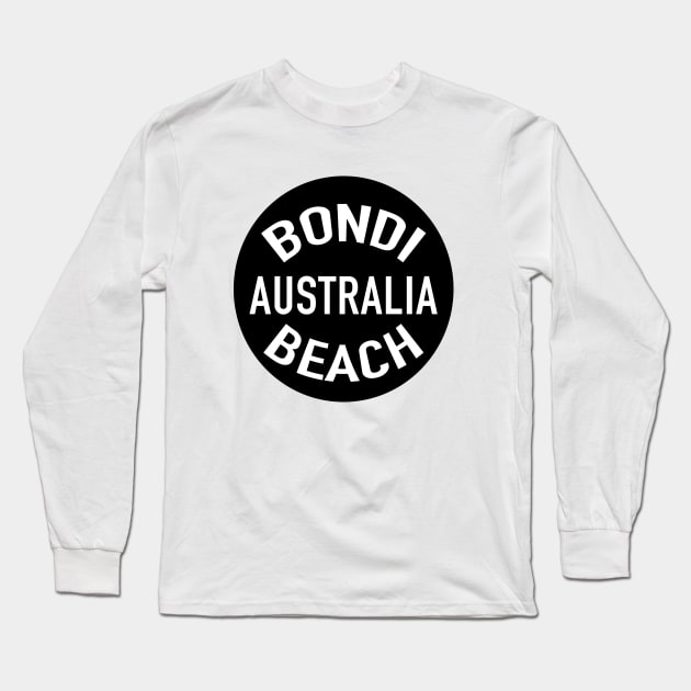 Bondi Beach Sticker plus Long Sleeve T-Shirt by downundershooter